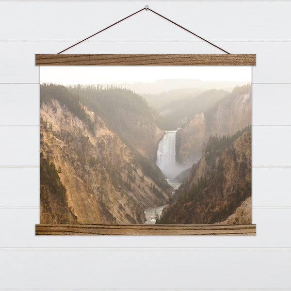 Yellowstone Artist Point Canvas & Wood Sign Wall Art